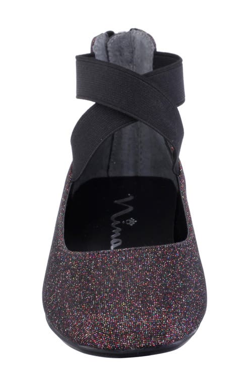 Nina Marissa Cross Strap Flat In Multi