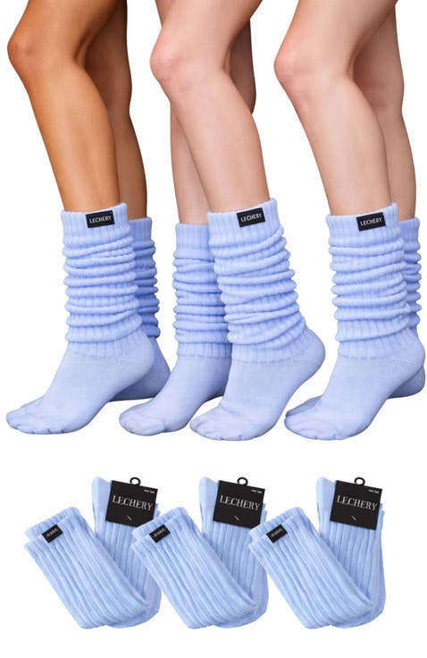 3 Pairs of Scrunch Socks