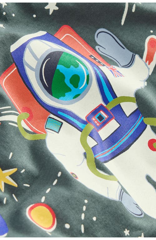 Boden Long Sleeve Glow T Shirt Phantom Spaceman In Green