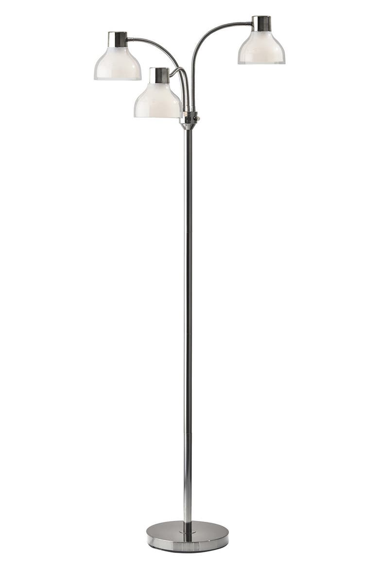 Presley 3-Arm Floor Lamp, Main, color, POLISHED NICKEL