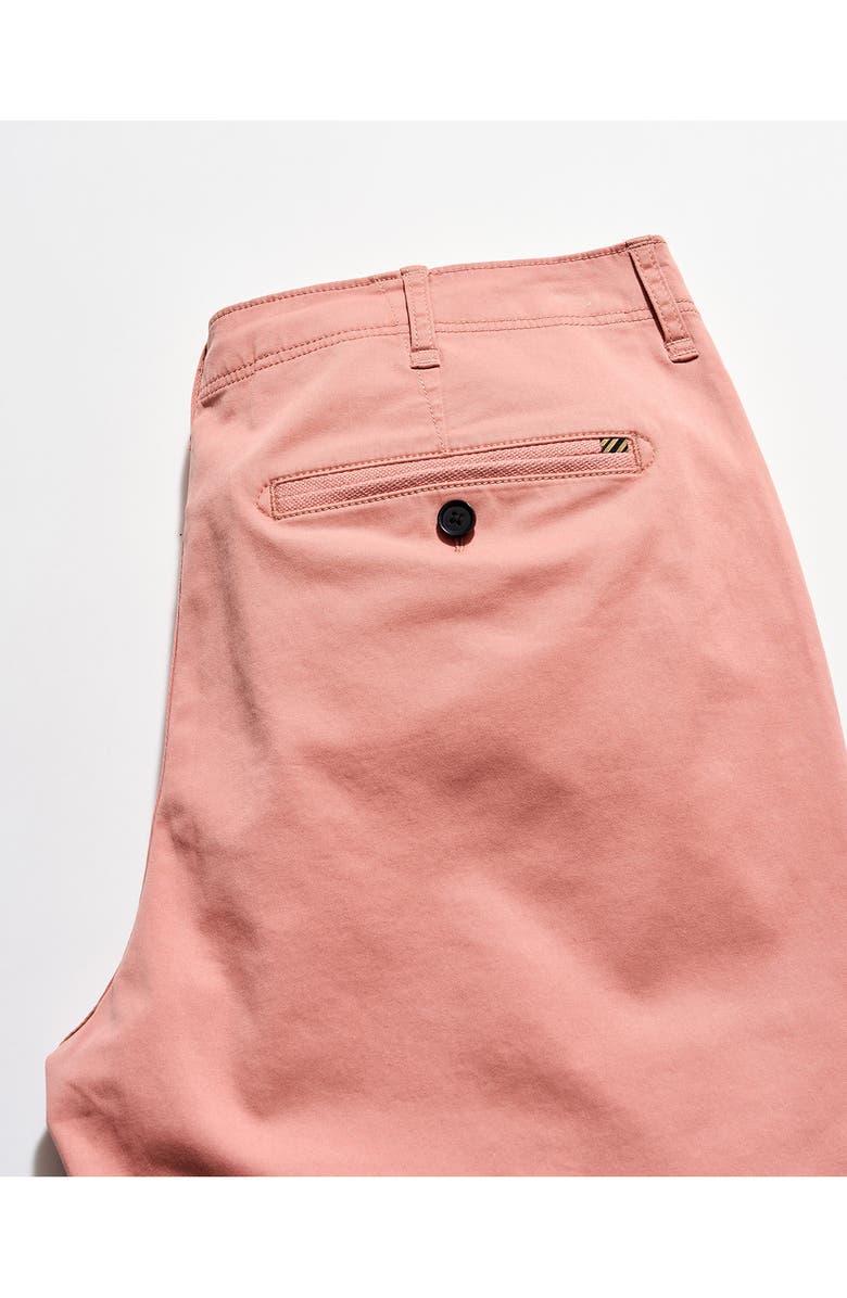 Billy Reid Stretch Cotton Chino Shorts, Alternate, color, Salmon