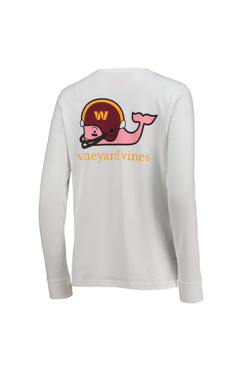 vineyard vines Women's Vineyard Vines White Washington Commanders Helmet Long Sleeve T-Shirt, Alternate, color, 