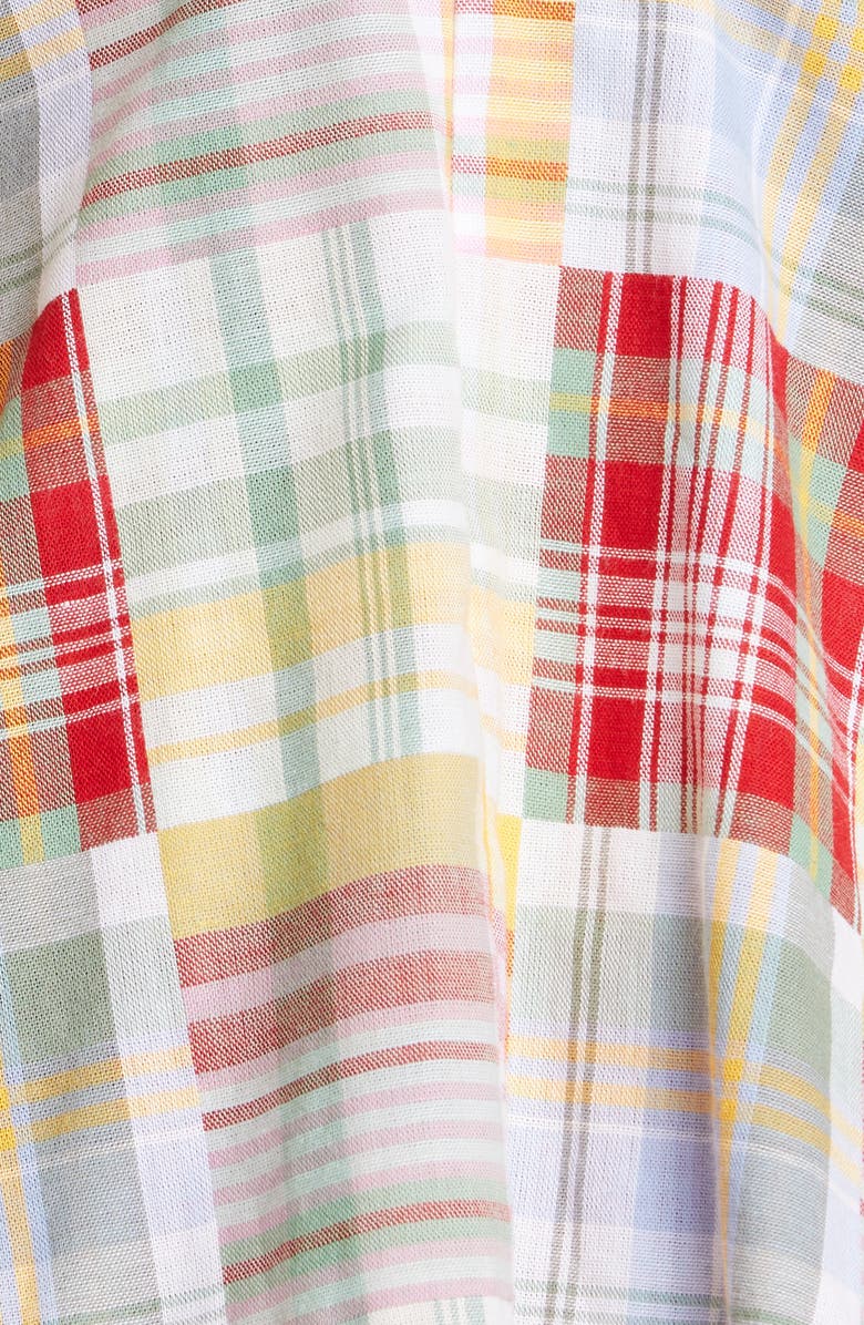 Cinq à Sept Lorine Twist Front Plaid Top, Alternate, color,