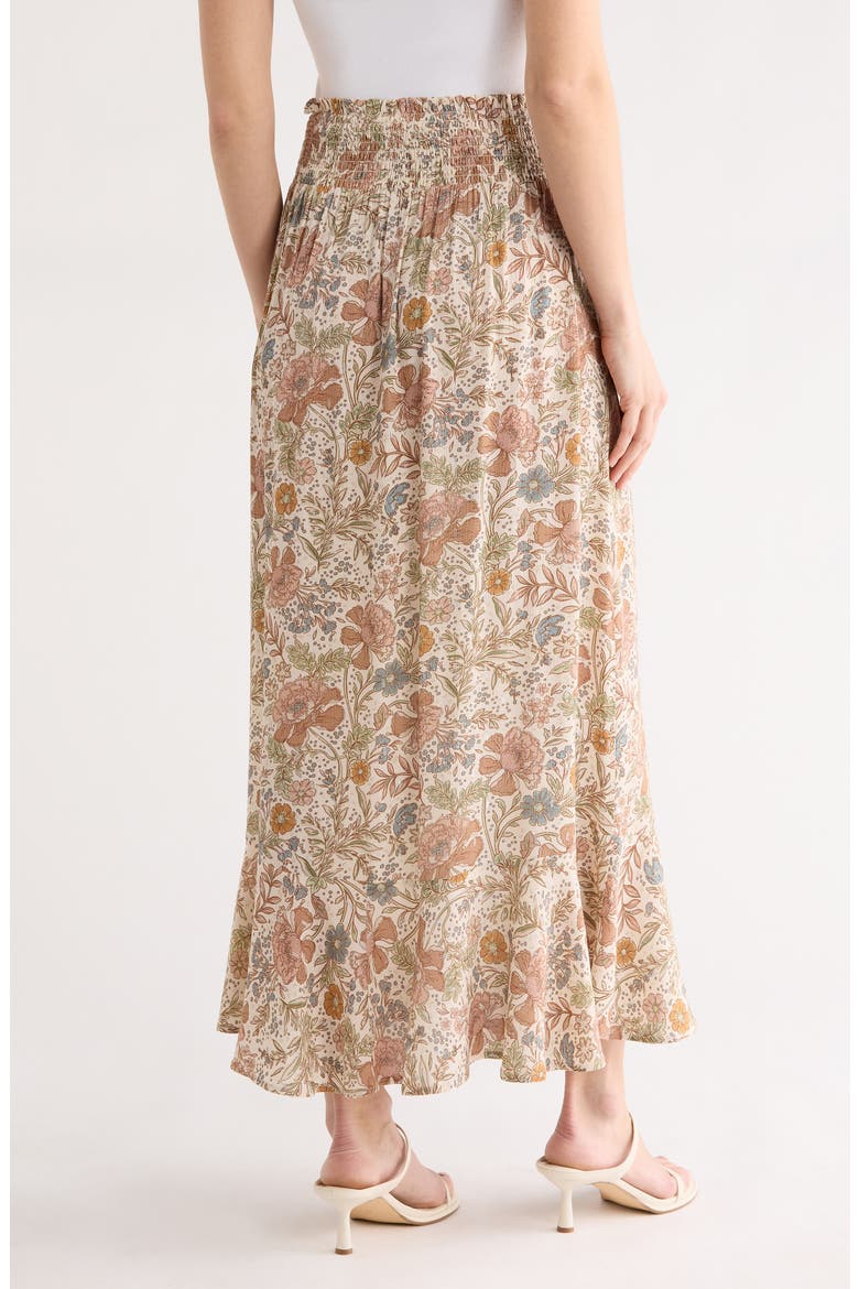 Pull-On Maxi Skirt, Alternate, color, OFF WHITE VINTAGE