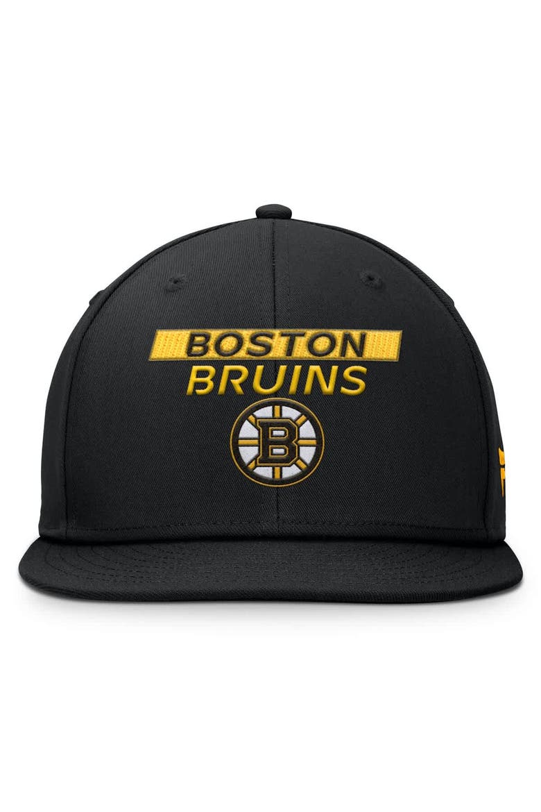 Men's Fanatics Black Boston Bruins Authentic Pro Prime Snapback Hat, Alternate, color, Black