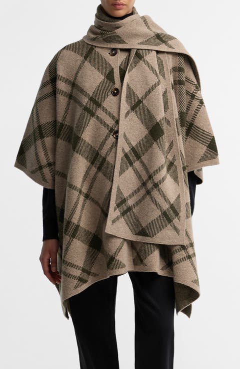 Vienna Wool Blend Sweater Cape