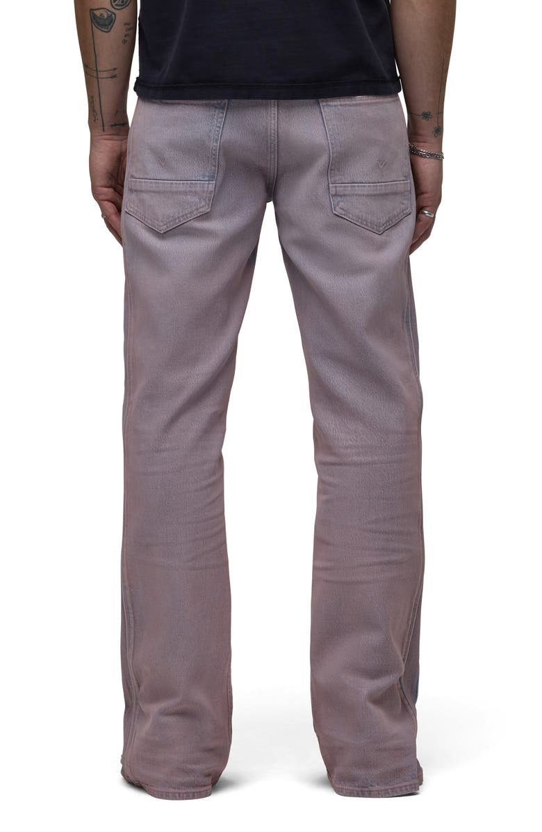 Hudson Jeans Walker Track Flare Jeans, Alternate, color, Coated Rose