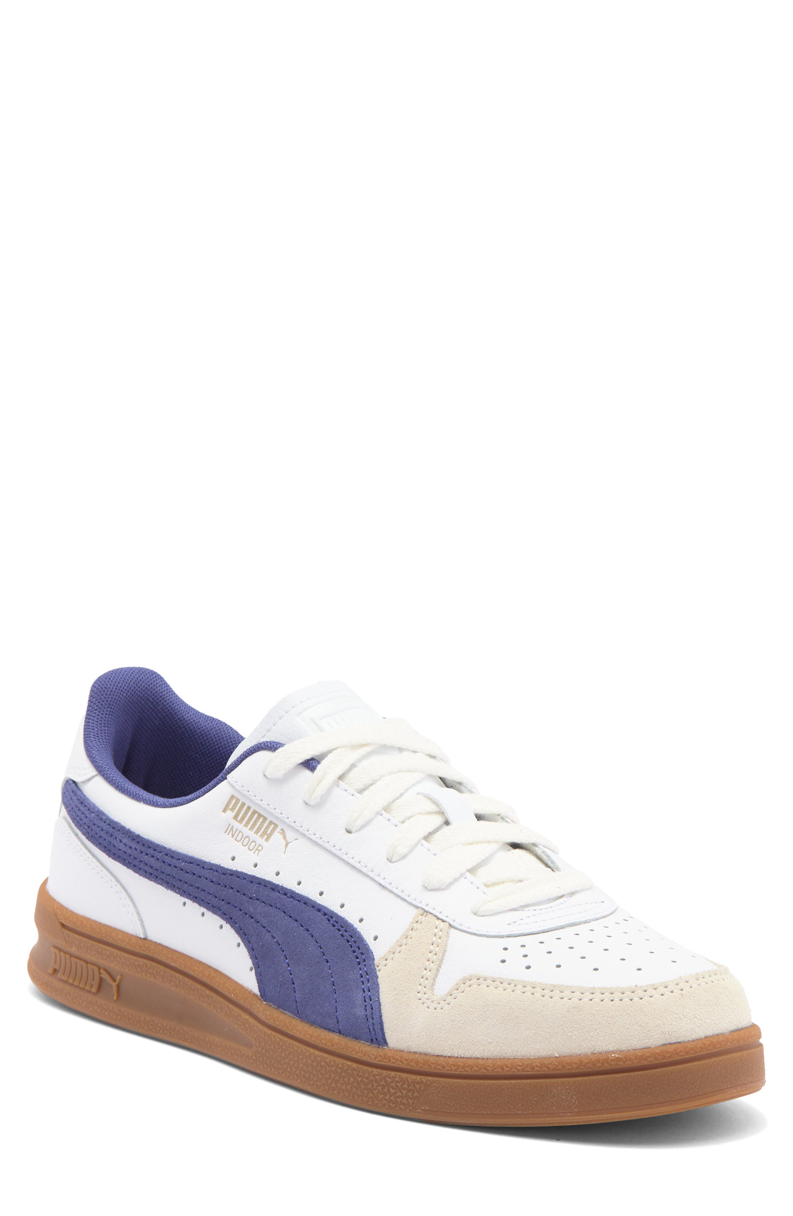 PUMA Indoor Sneaker, Main, color, Puma White-Blue Crystal-Gum