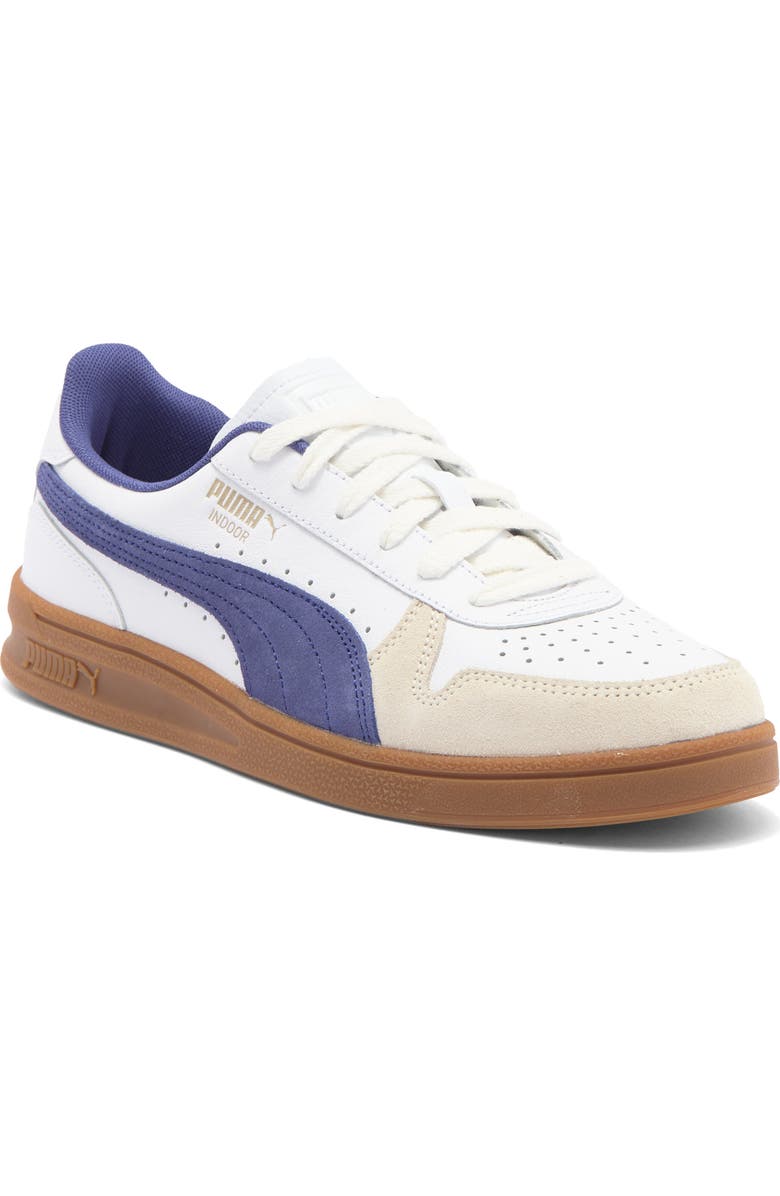 PUMA Indoor Sneaker, Main, color, Puma White-Blue Crystal-Gum