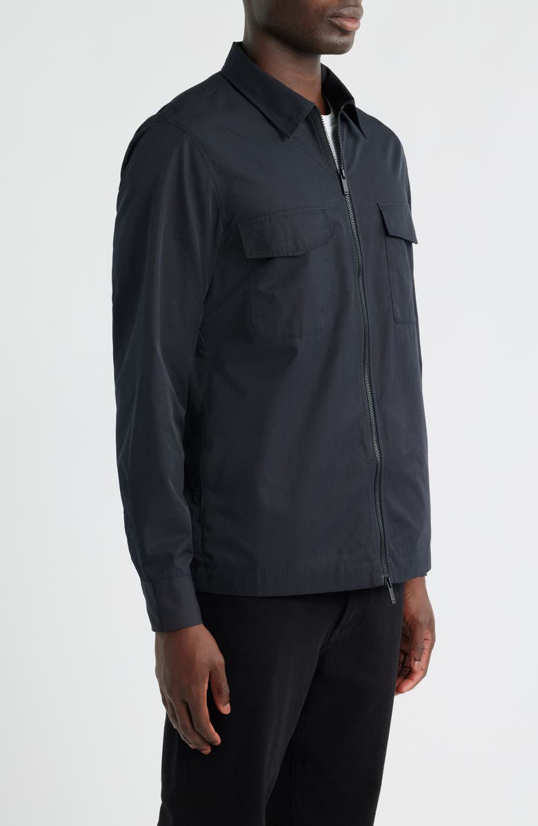 BOSS Olson Shirt Jacket, Alternate, color, Black