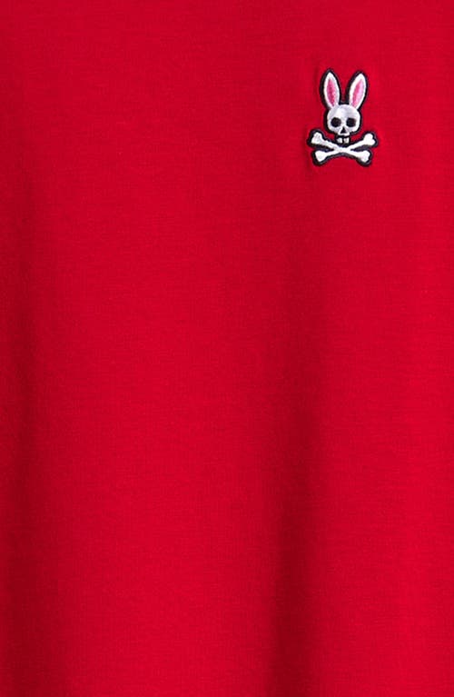Psycho Bunny Kids' Classic Logo Embroidered Crewneck T-shirt In Red