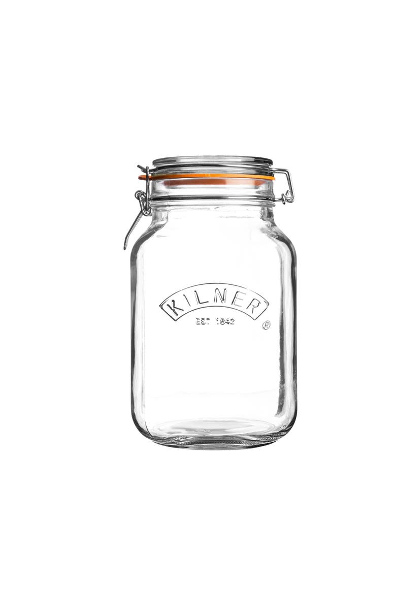 Square Clip Top Jar for Canning and Food Storage, Main, color, 7.9 in