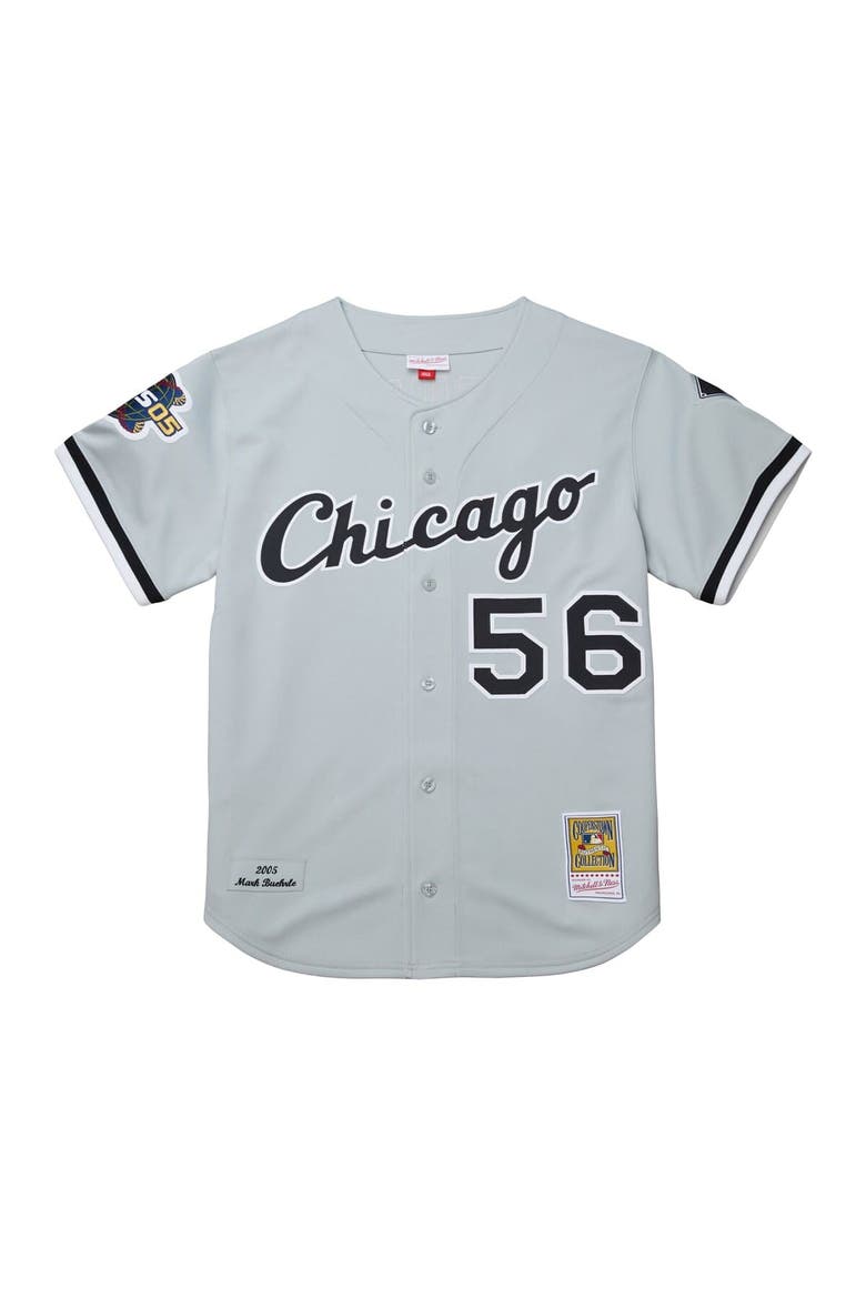Men's Mitchell & Ness Mark Buehrle Gray Chicago White Sox 2005 Throwback Authentic Jersey, Alternate, color, Gray