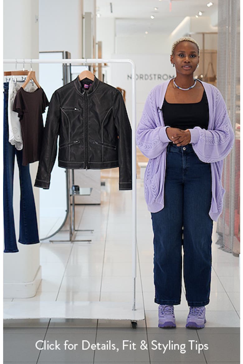 Roxie Faux Leather Jacket video