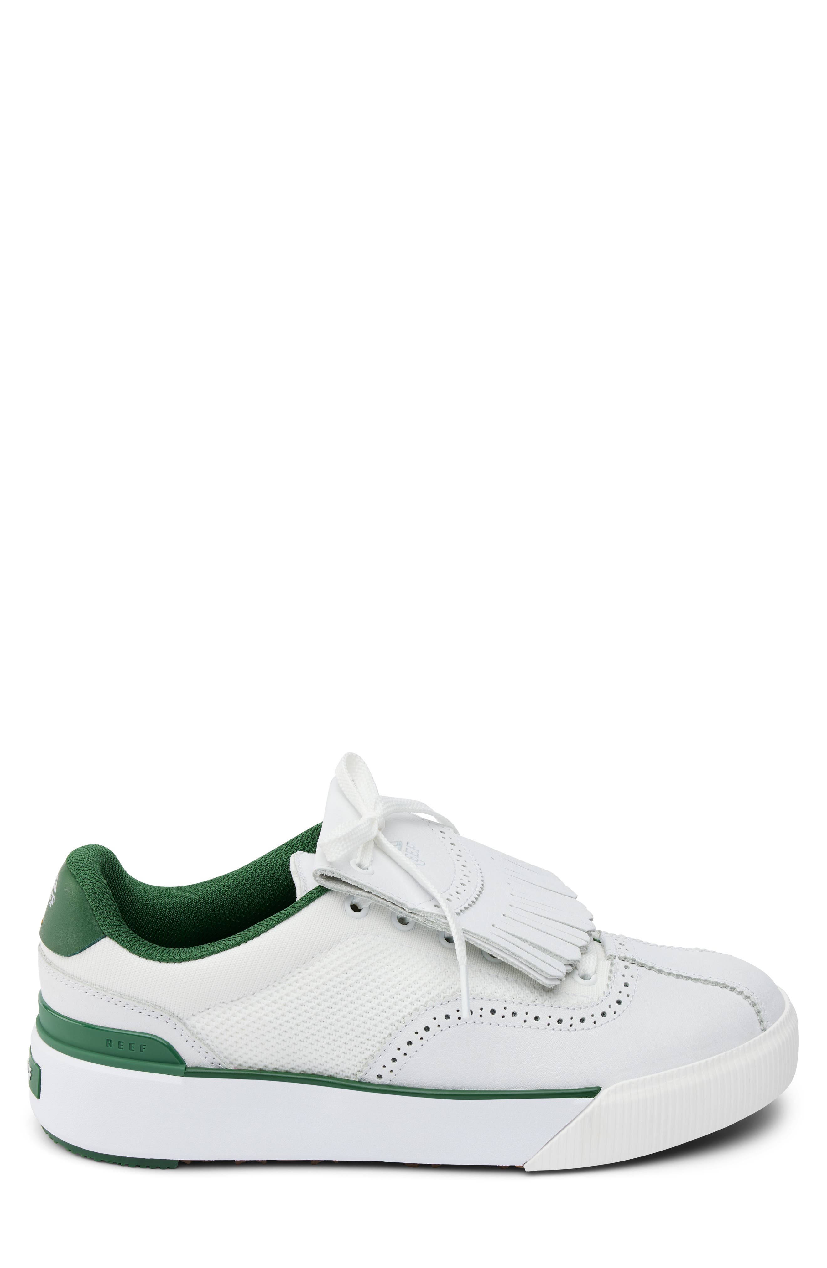 Reef On Shore Pebble Golf Sneaker, Alternate, color, White/ Green