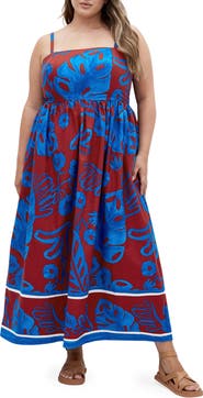 City Chic Giana Floral Cotton Sundress