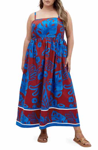 City Chic Giana Floral Cotton Sundress