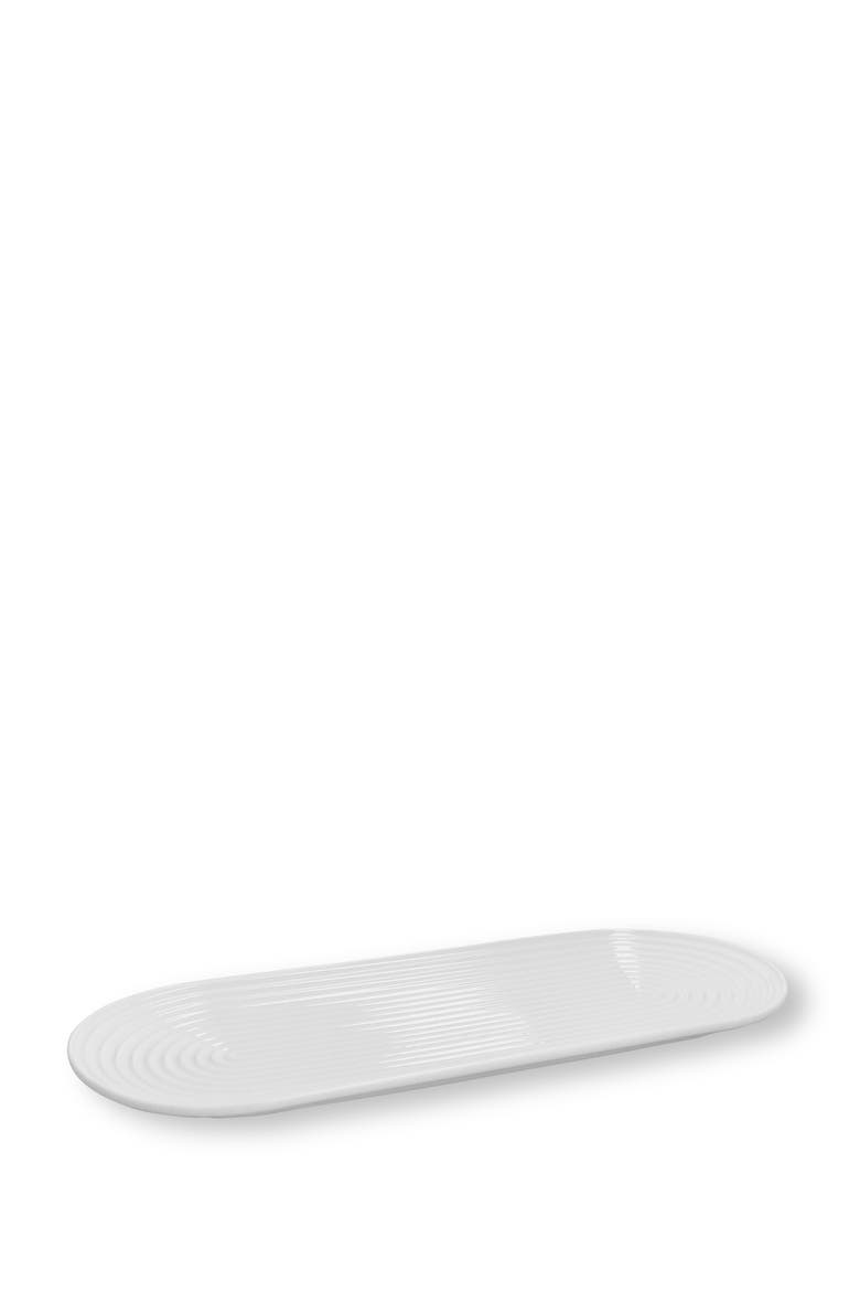 Lyngby Tura Large Oval Serving Dish, Main, color, White