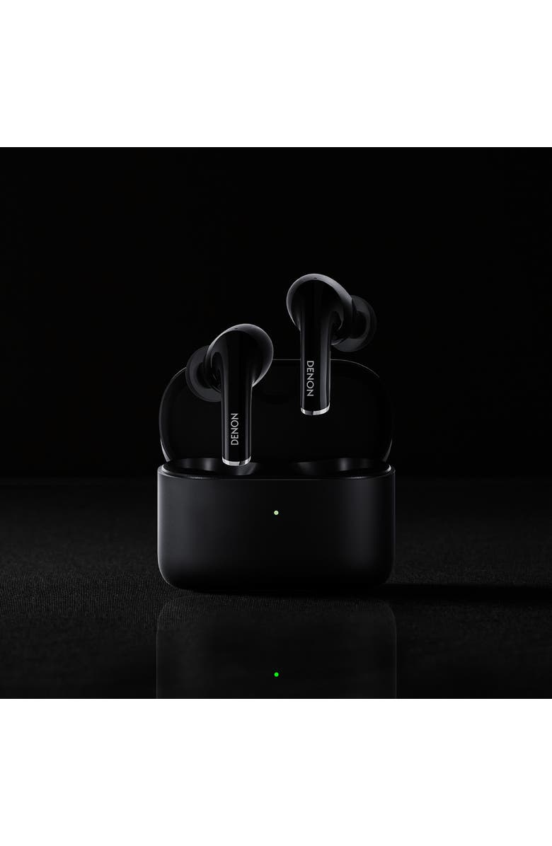 Denon AH-C830NCW True Wireless Earbuds with Active Noise-Cancellation, Alternate, color, Black