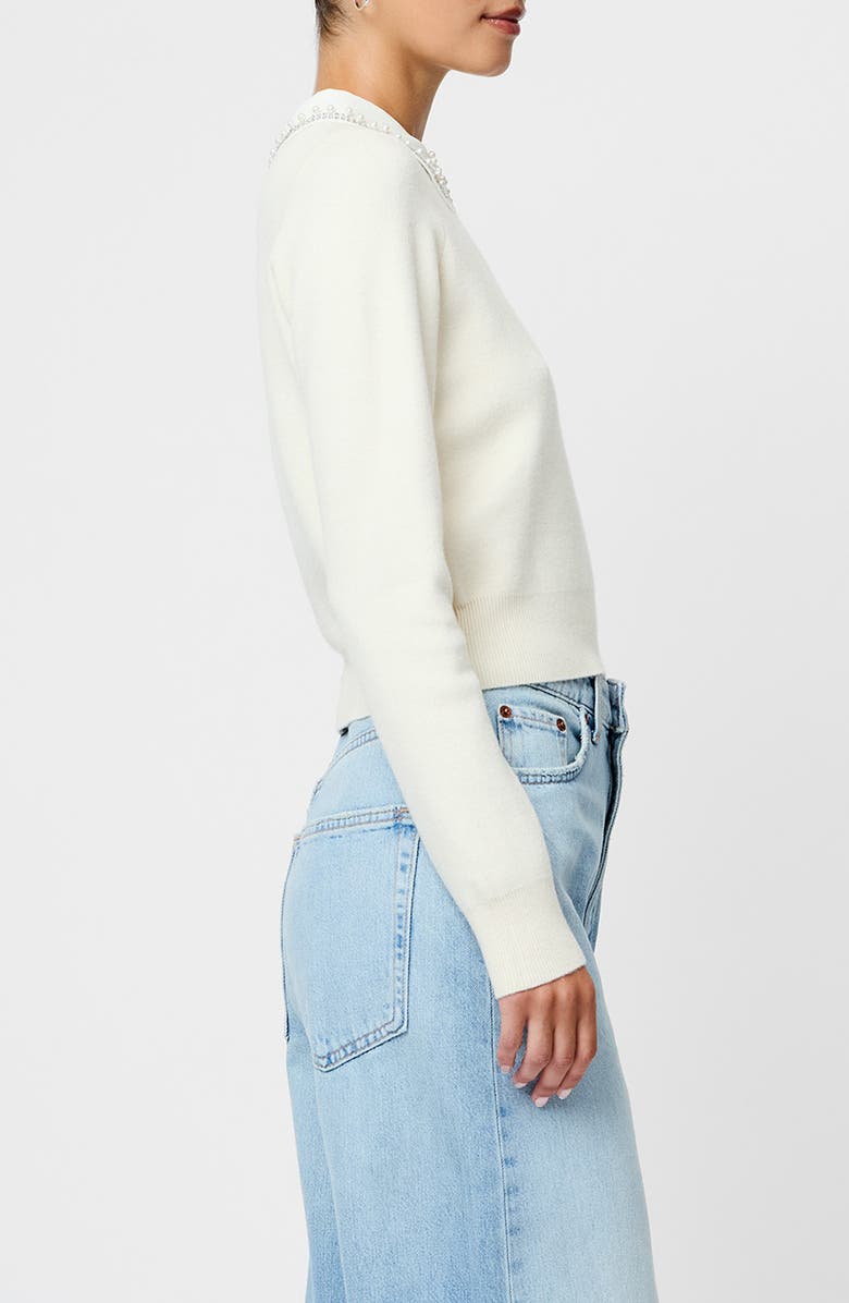 French Connection Avea Embellished Collar Sweater, Alternate, color,