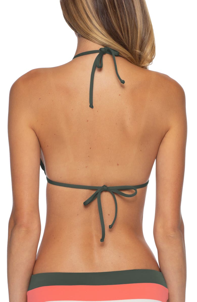 Becca Circuit Colorblock Triangle Bikini Top, Alternate, color, 