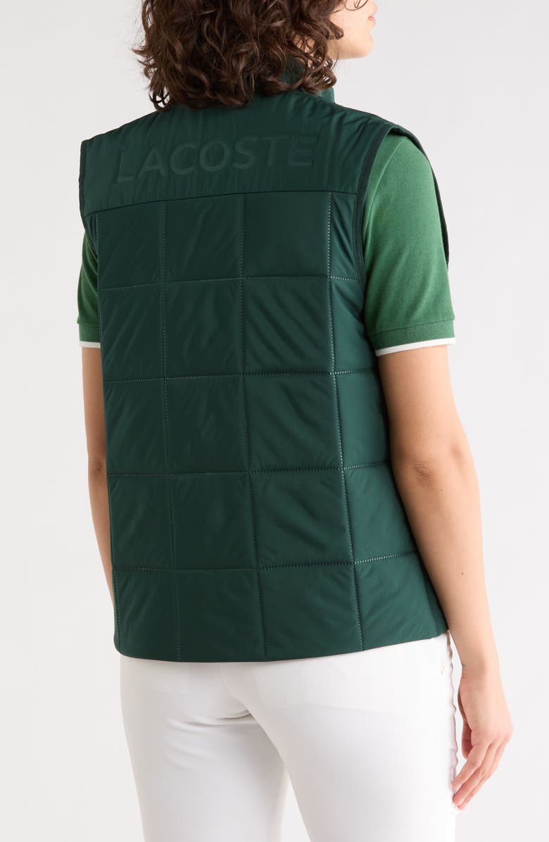 Lacoste Zip Vest, Alternate, color, Sinople