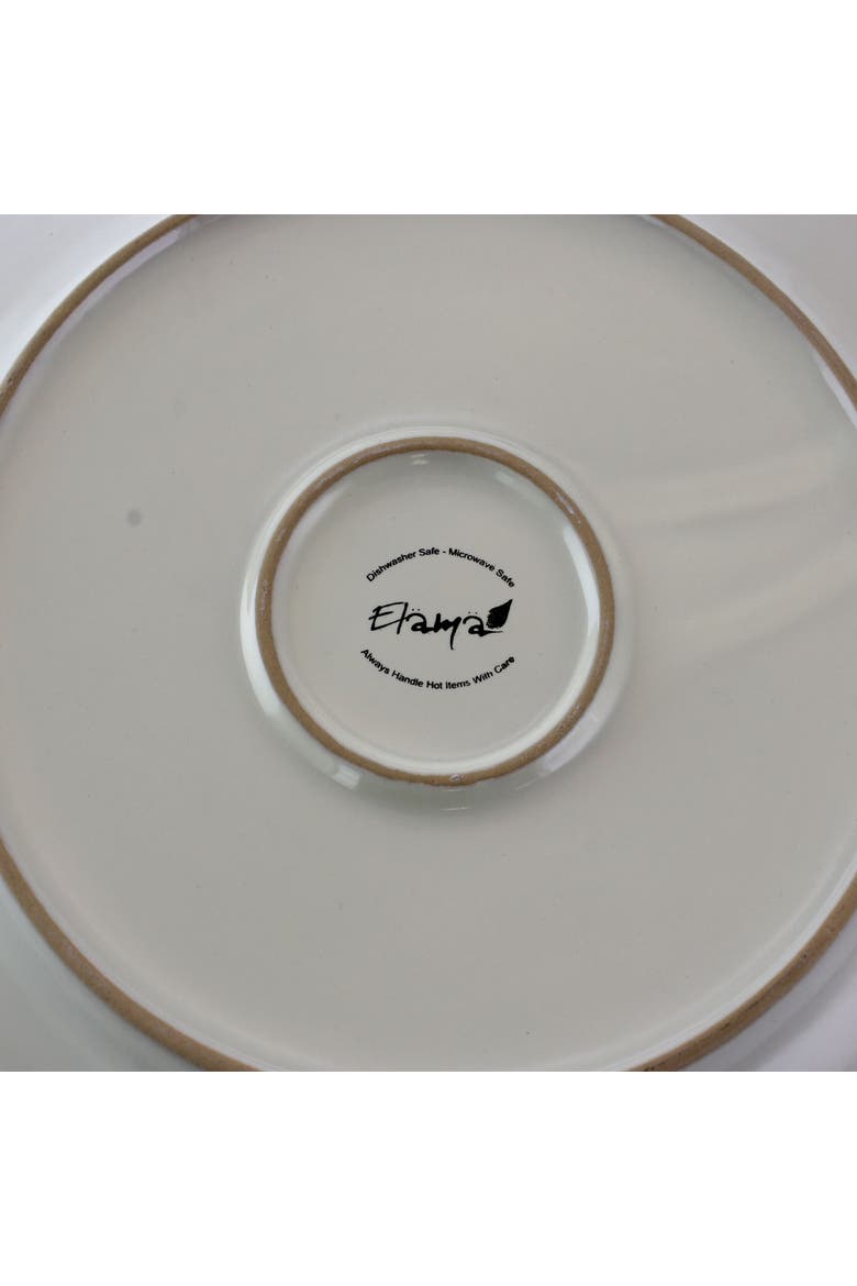 Market Finds 16 Piece Round Stoneware Dinnerware Set, Alternate, color, White