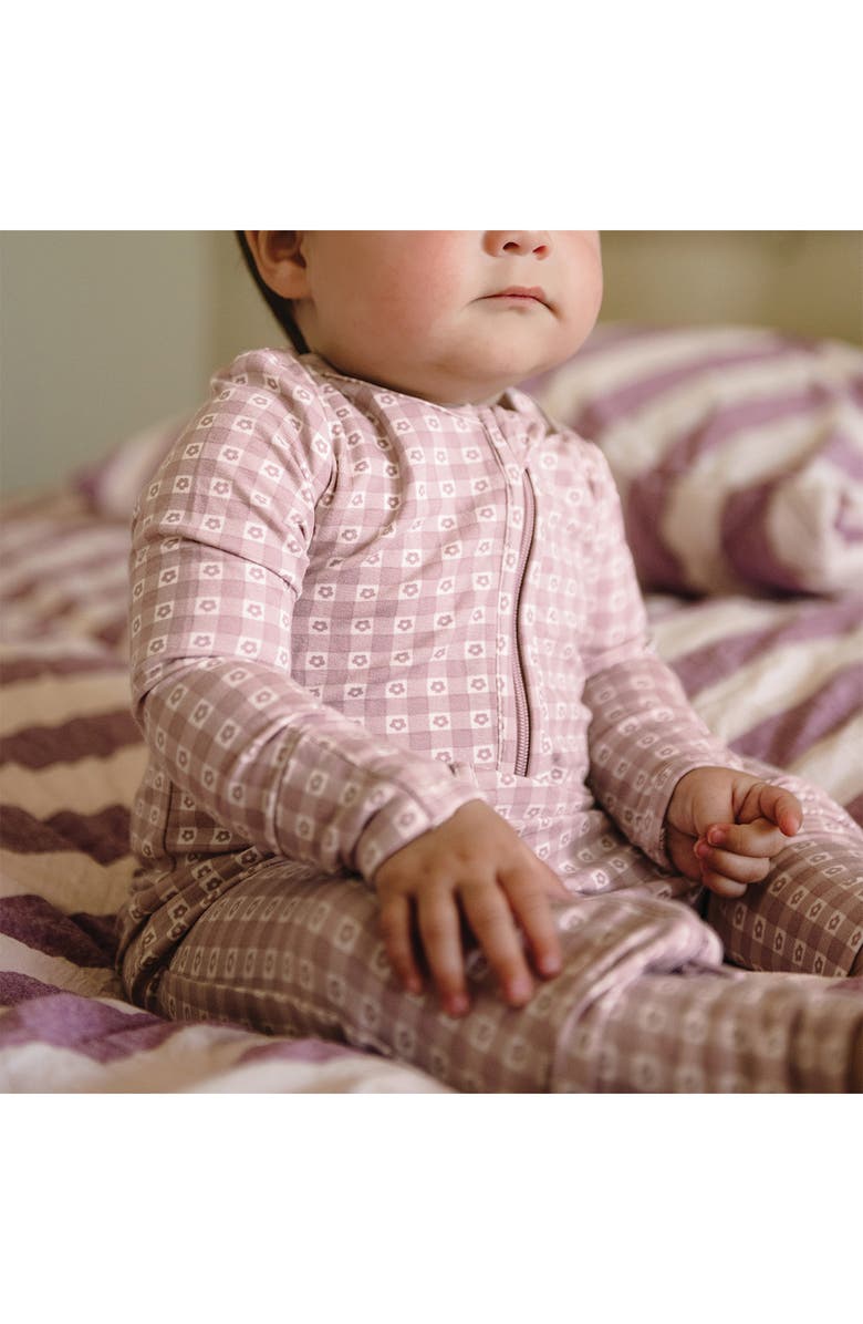 Kynd Baby Day or Night Romper, Alternate, color, Flower Gingham