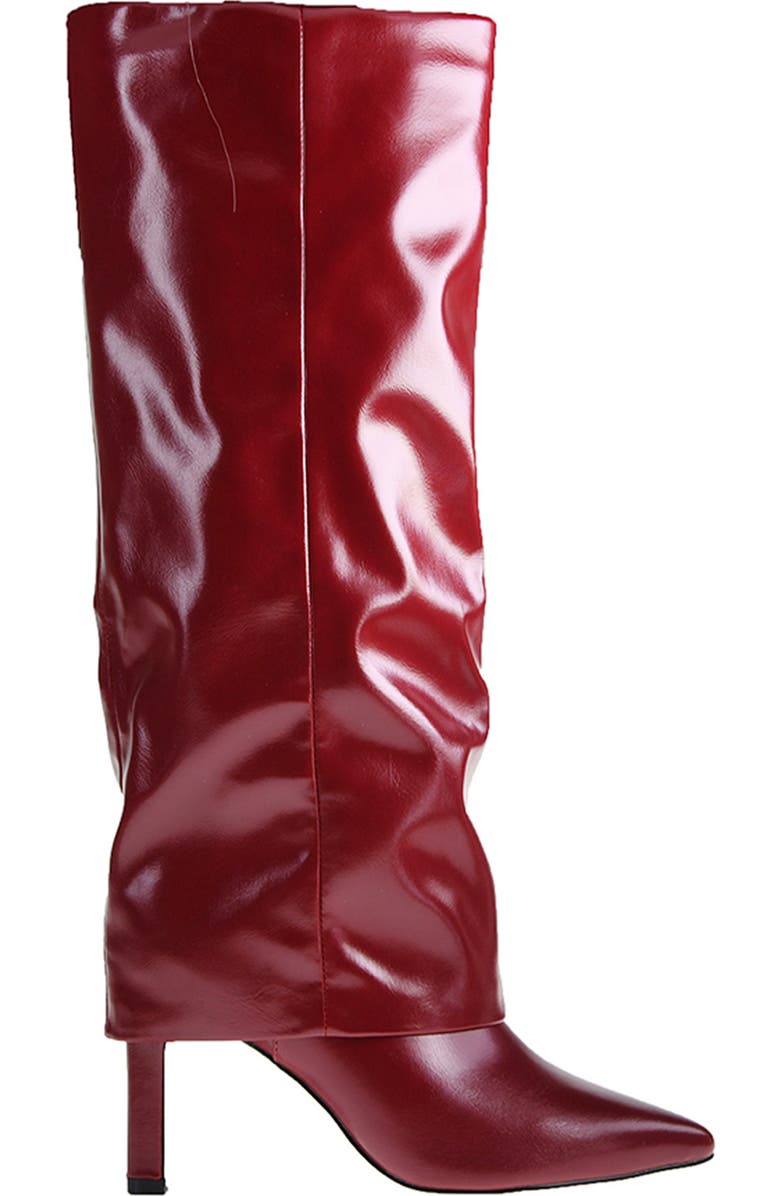 Chinese Laundry Fave Foldover Shaft Pointed Toe Knee High Boot, Alternate, color, Red