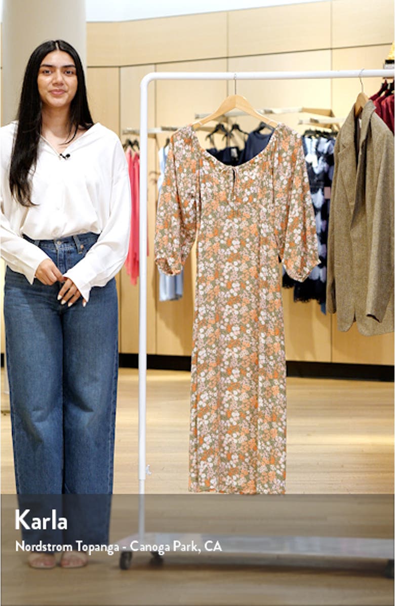 Dream All Day Floral Midi Dress, sales video thumbnail