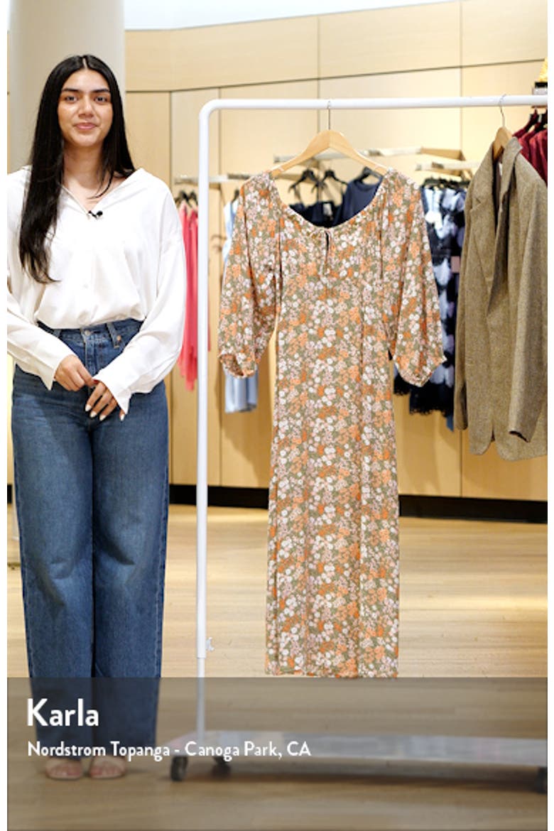 Dream All Day Floral Midi Dress video