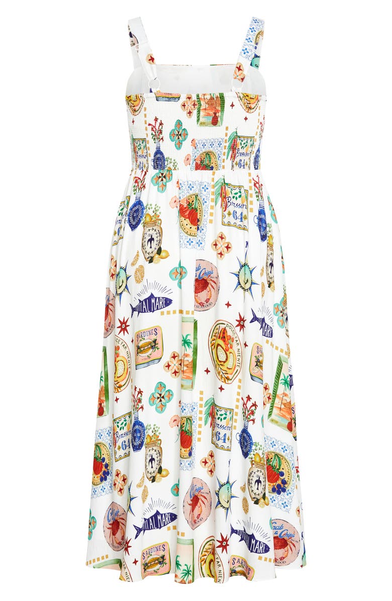 City Chic Capria Print Sleeveless Maxi Dress, Alternate, color, Capri