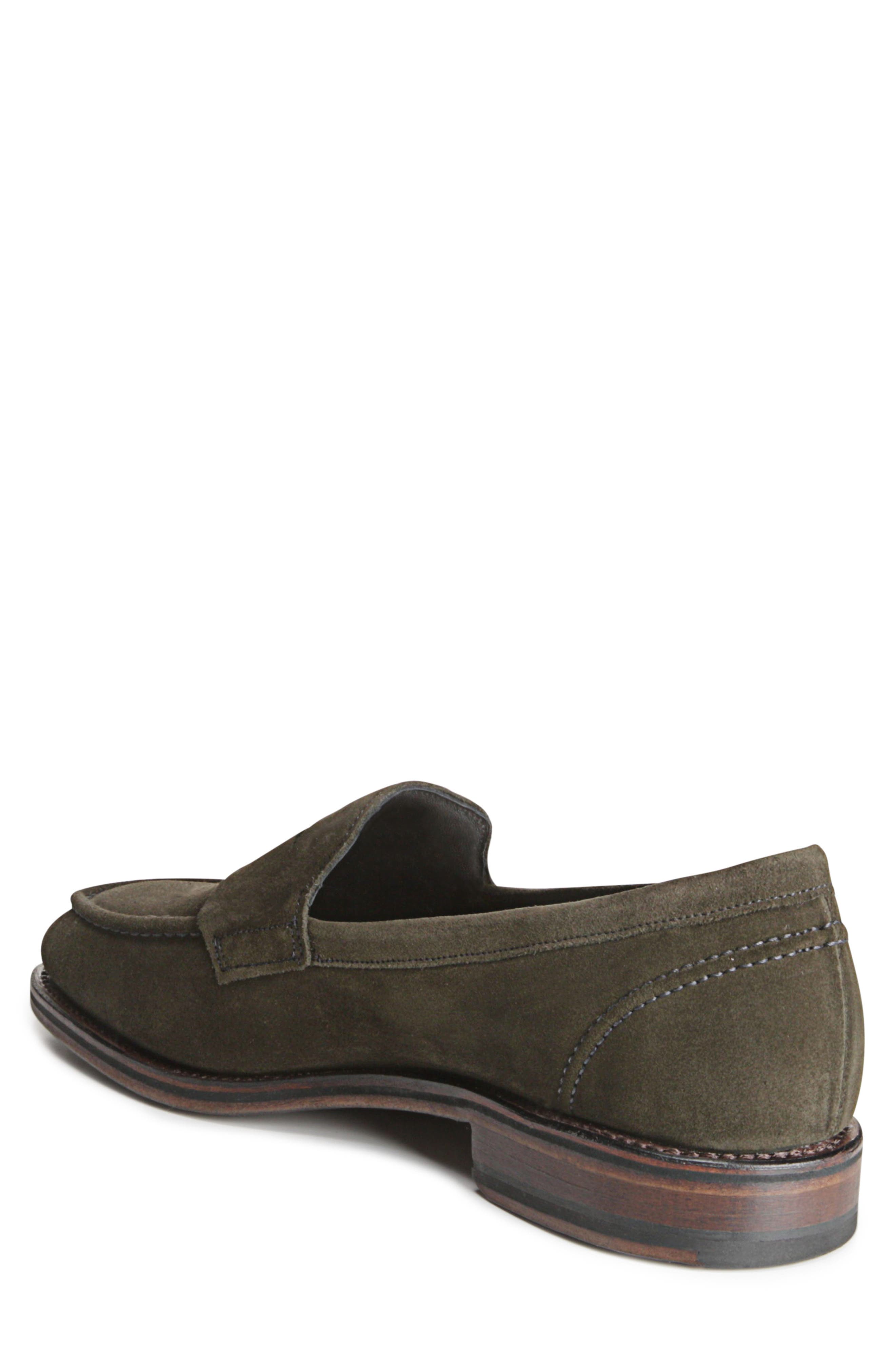 Mercer Penny Loafer, Alternate, color, DARK OLIVE SUEDE