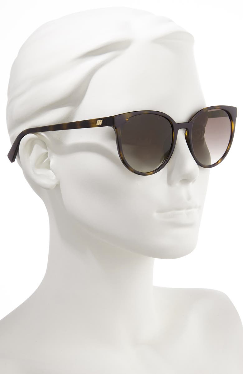 Le Specs Armada 54mm Cat Eye Sunglasses, Alternate, color, Tortoise/ Khaki Gradient