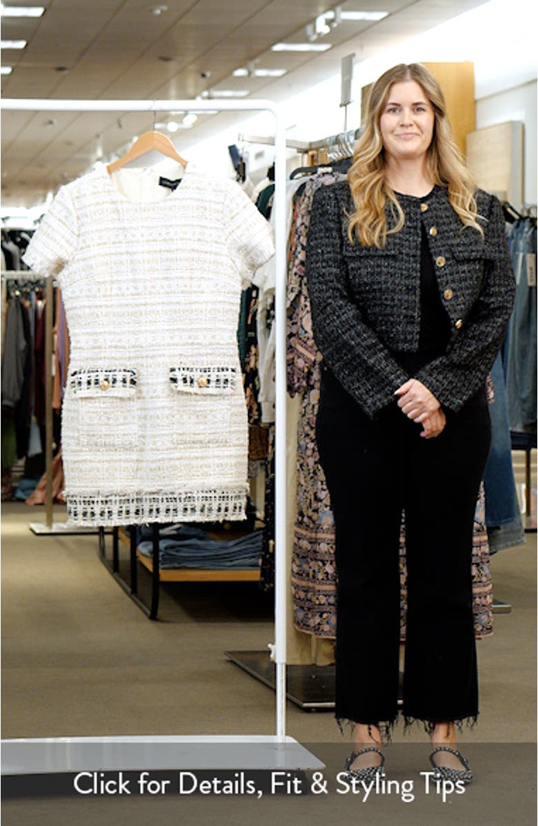 Fringe Tweed Minidress, sales video thumbnail