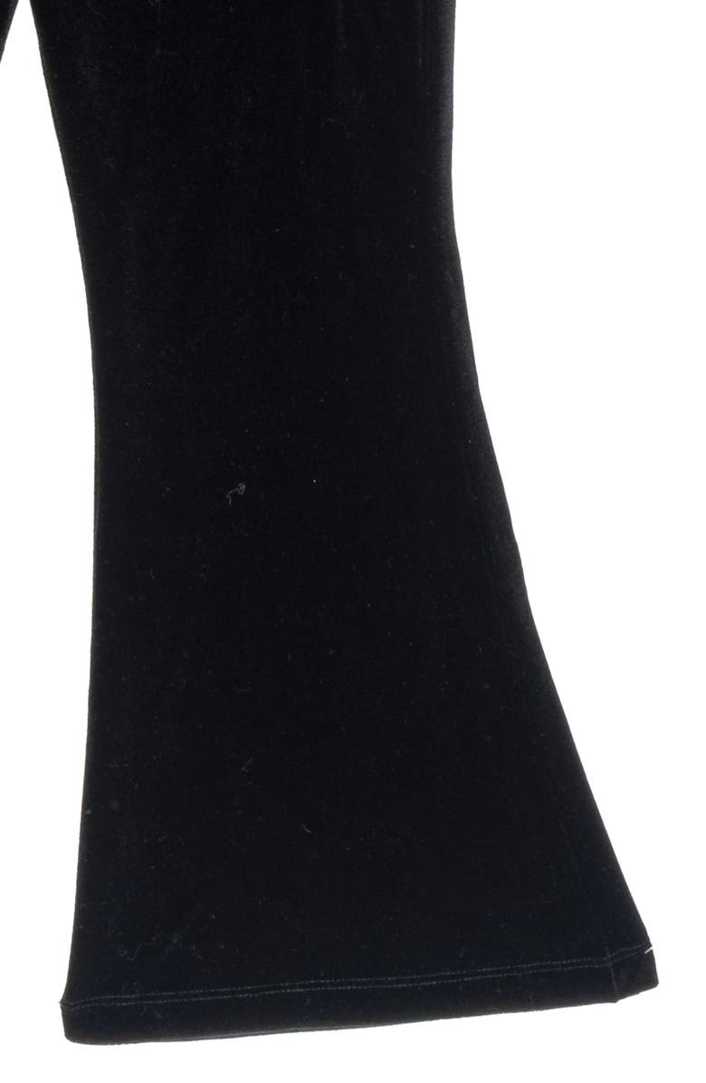 Rare Editions Kids' Bow Textured Sweater & Flared Leggings Set, Alternate, color, Ivory