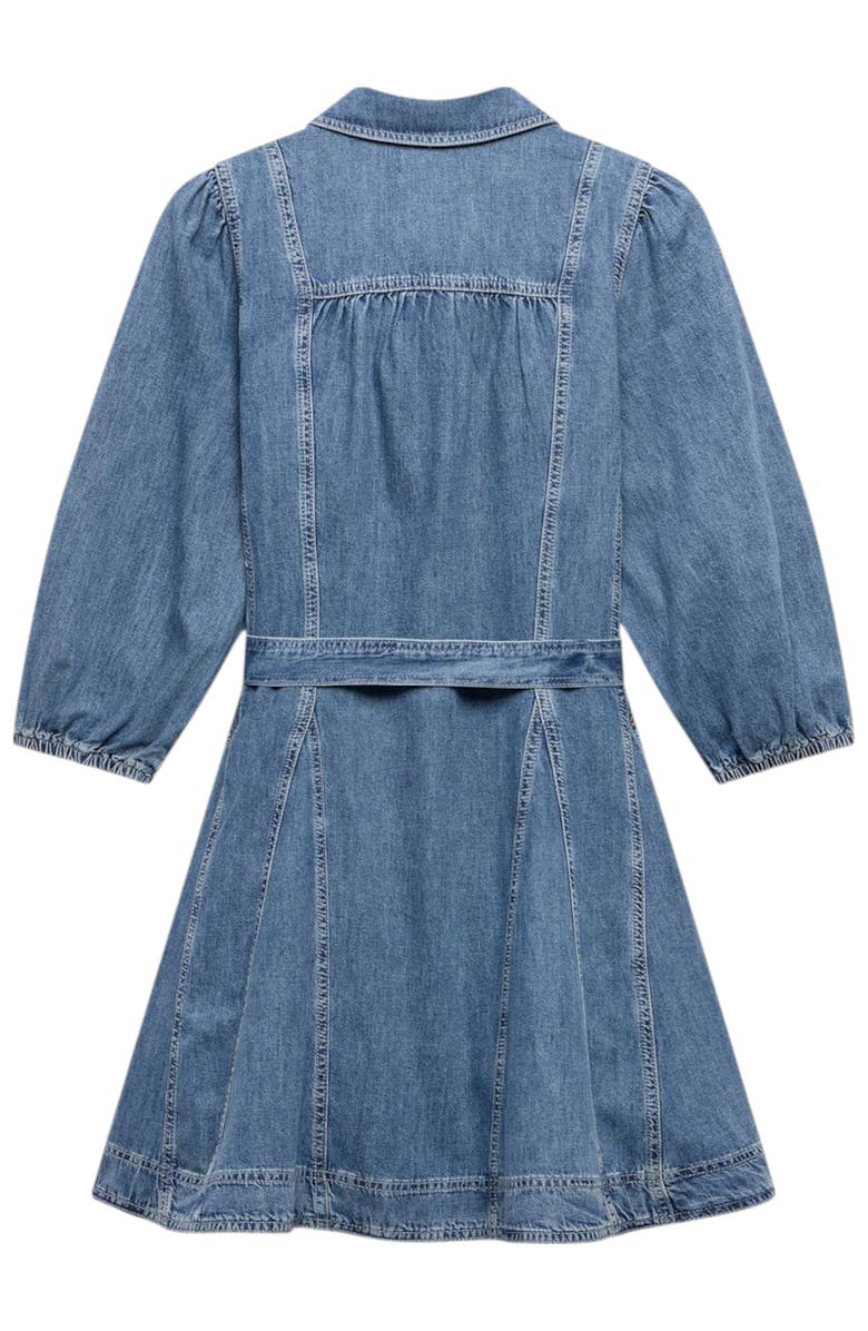 MINT VELVET Denim Mini Shirt Dress, Alternate, color, Blue