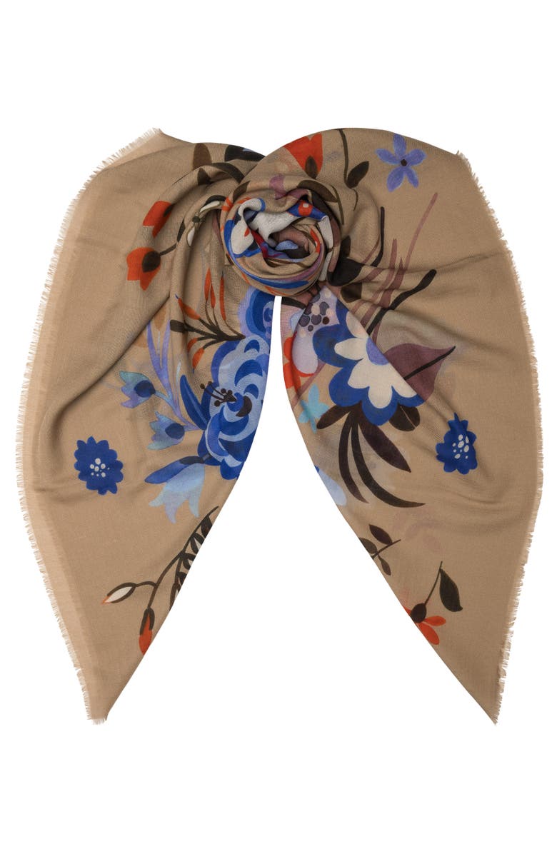 Elizabetta Rita - Wool Scarf, Alternate, color, Beige