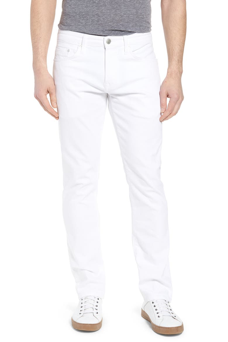 Marcus Slim Straight Leg Jeans, Main, color, WHITE WILLIAMSBURG