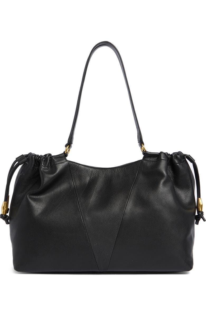 Vince Camuto Leane Leather Tote, Alternate, color, Black