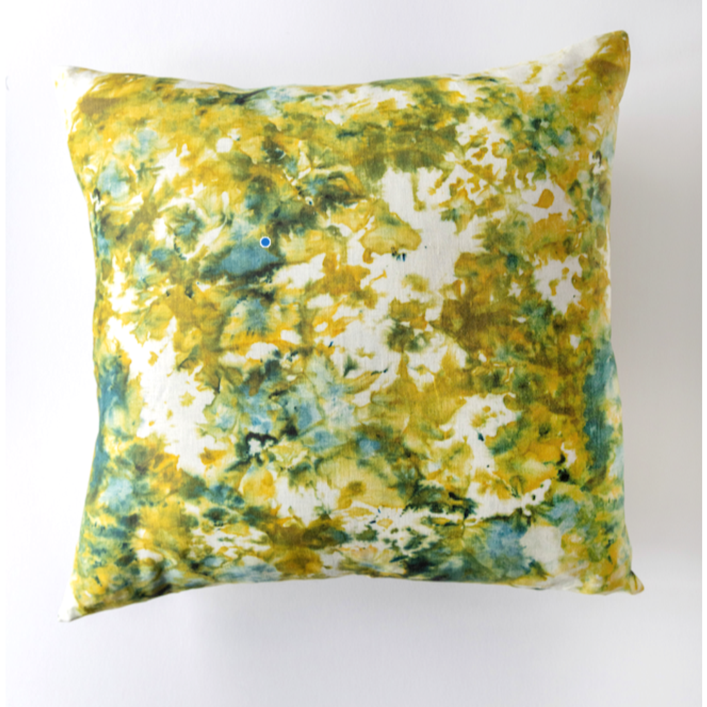 Goldie Home Green Marble Pillow In Green Marble