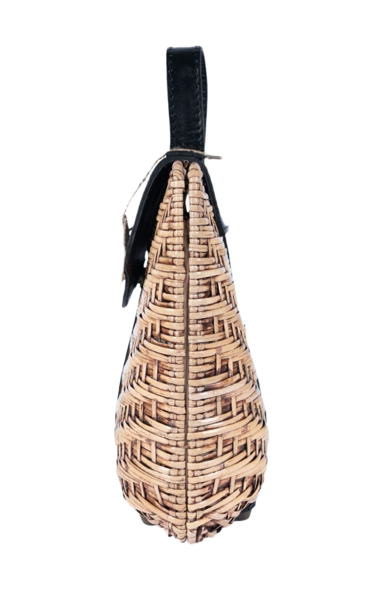 Jelavu Nori Structured Rattan Handbag, Alternate, color, Black