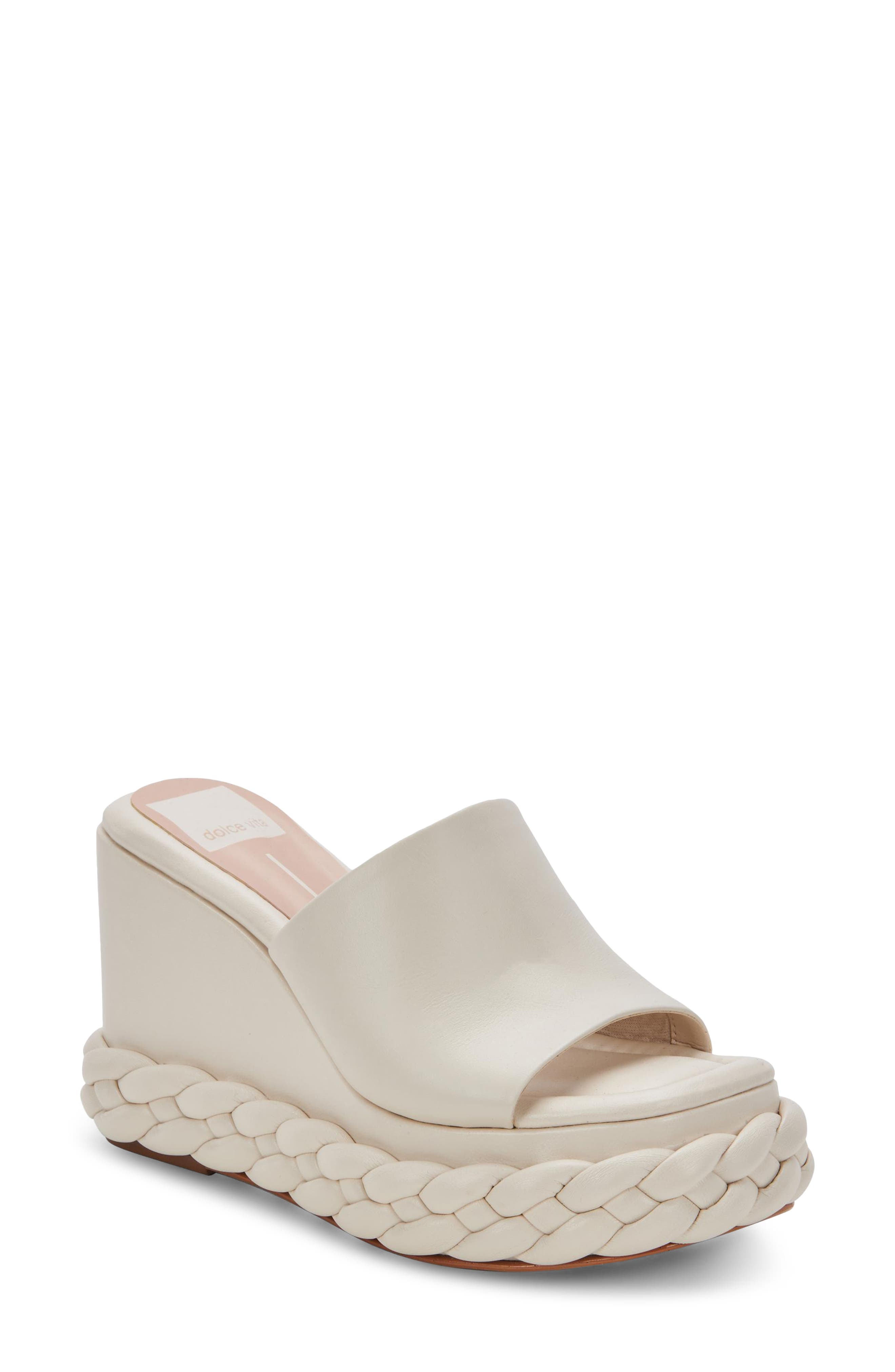 Elene Platform Wedge Sandal, Main, color, IVORY LEATHER