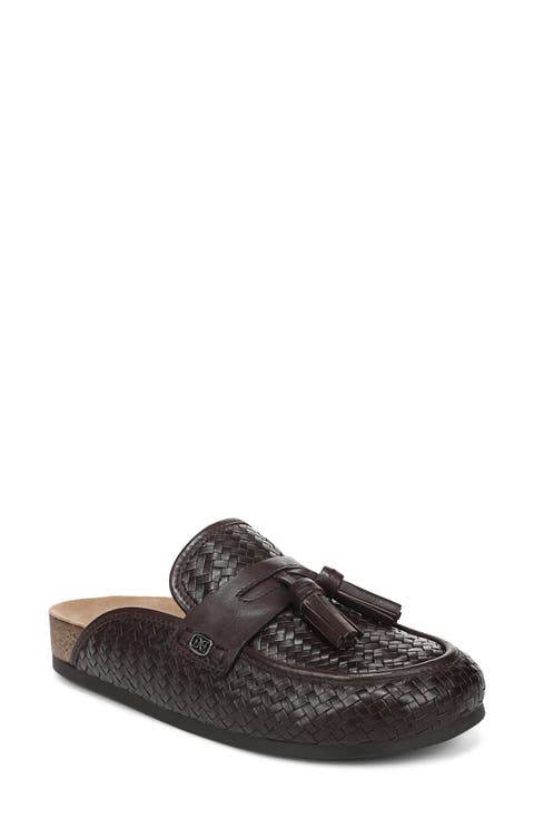 Astrid Weave Tassel Loafer Mule (Women)