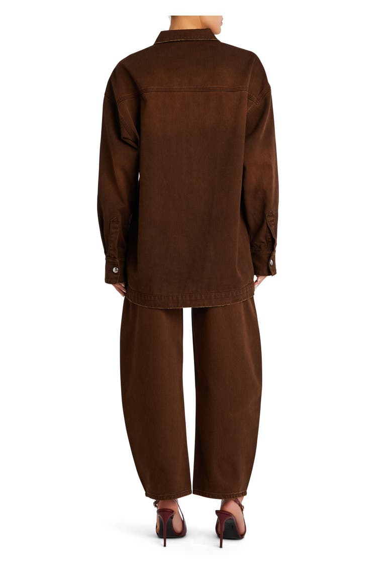 Storme Relaxed Shacket, Alternate, color, Vintage Brown