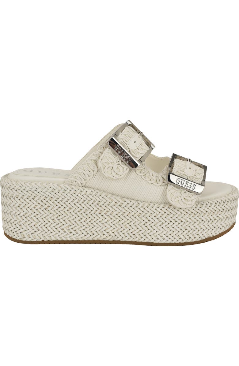 GUESS Binks 2 Platform Sandal, Alternate, color, Ivory
