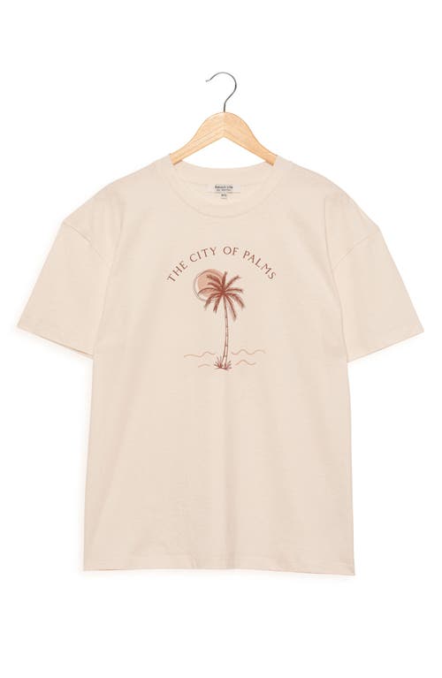 Gottex Beach Life Printed Swim Cover Up Tshirt Fit In Neutral