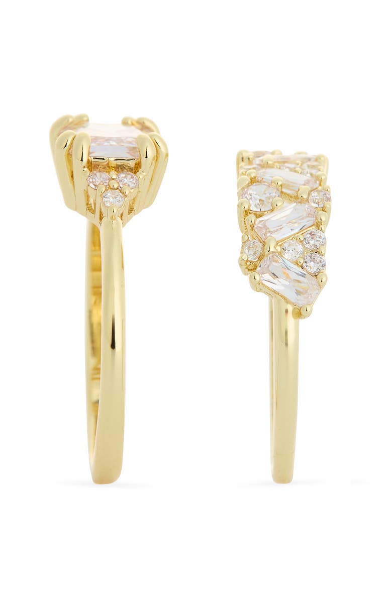 Covet 2-Piece Engagement Ring Set, Alternate, color, Gold