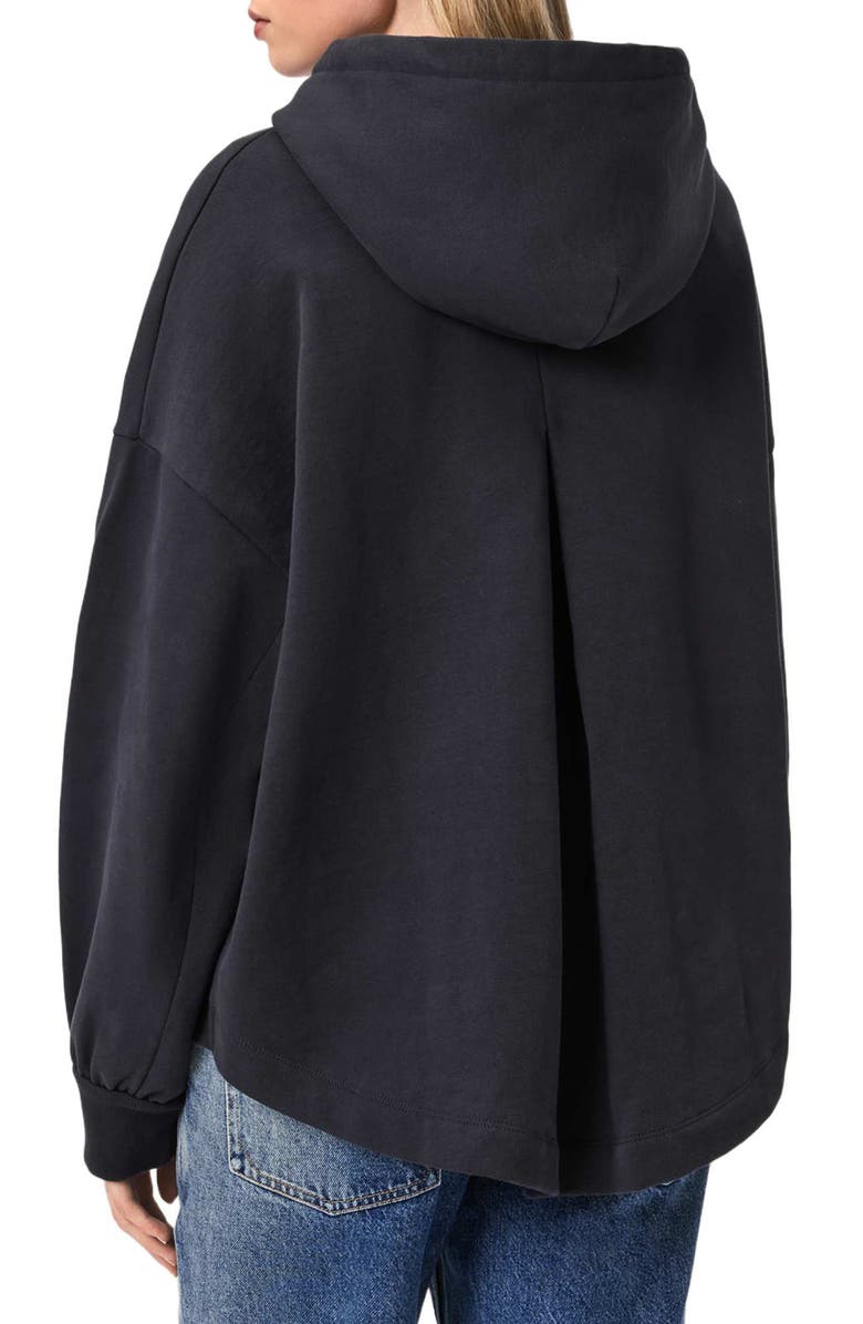AllSaints Lover Eli Cotton Hoodie, Alternate, color, Graphite Blue