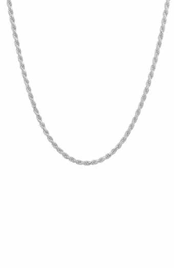 HMY JEWELRY Italian Rope Chain Necklace